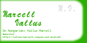 marcell vallus business card